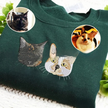 full-color pet embroidery hoodie