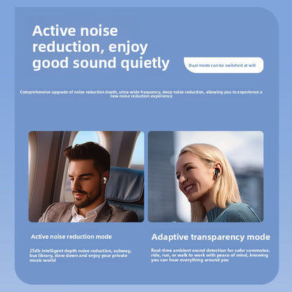 Full Color Screen Wireless Bluetooth Headphones with AI Translation
