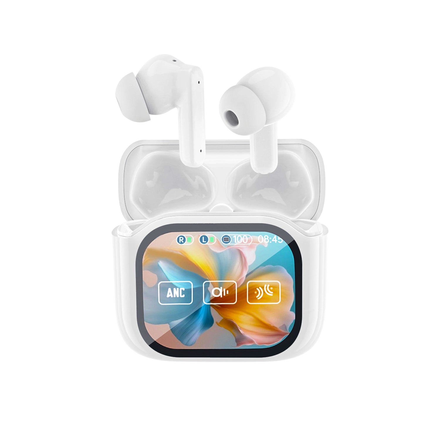 Full Color Screen Wireless Bluetooth Headphones with AI Translation