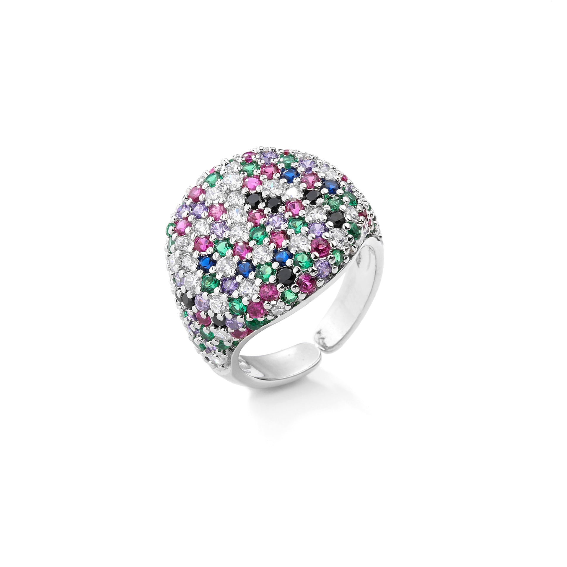 Full-cut round diamond ring