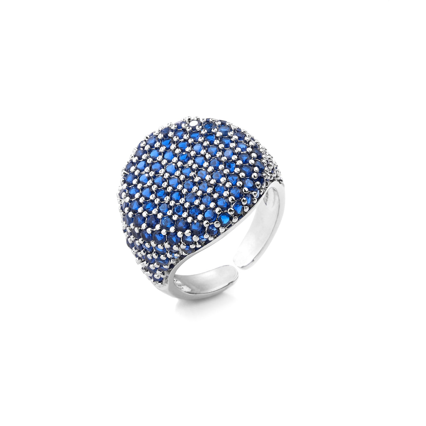 Full-cut round diamond ring