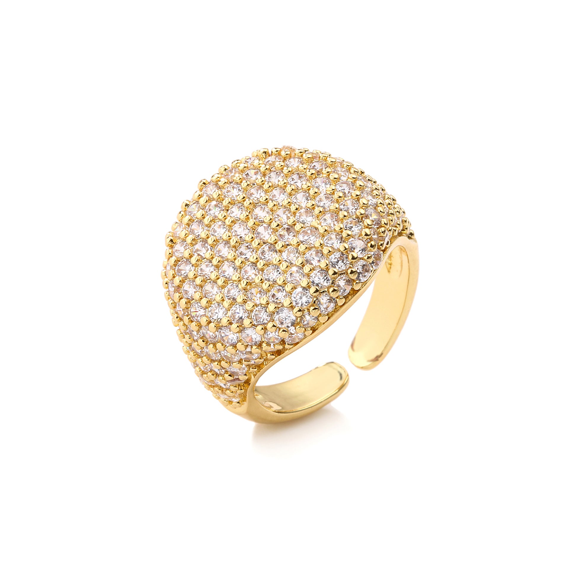 Full-cut round diamond ring