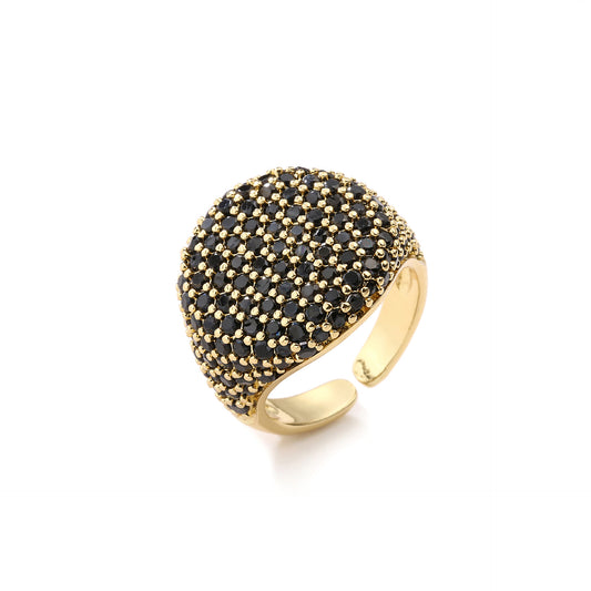 Full-cut round diamond ring