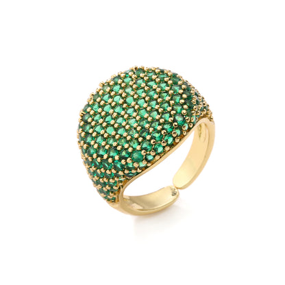 Full-cut round diamond ring