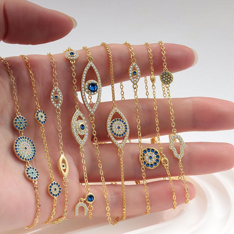 Full Diamond Devil's Eye Series Bracelet