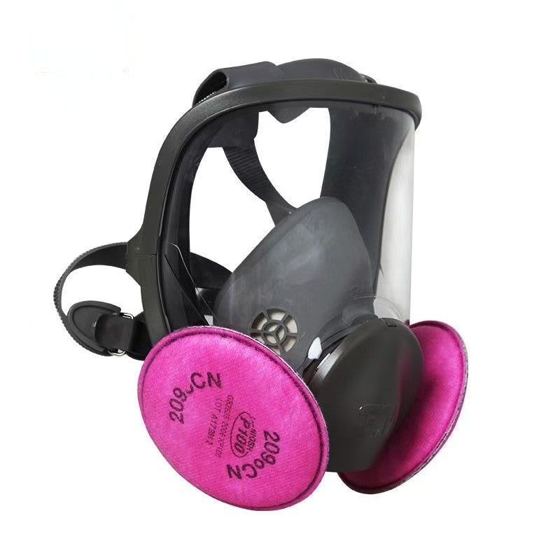 Full-Face Gas Mask for Chemical and Dust Protection