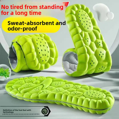 Full insoles for men and women, anti-odor, sweat-absorbing, breathable and highly elastic