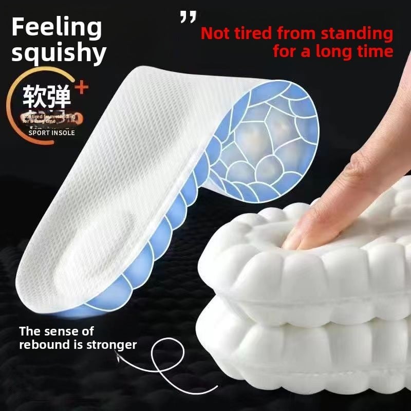 Full insoles for men and women, anti-odor, sweat-absorbing, breathable and highly elastic