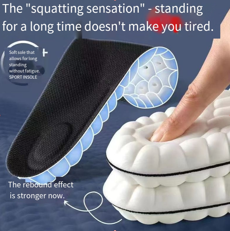 Full insoles for men and women, anti-odor, sweat-absorbing, breathable and highly elastic