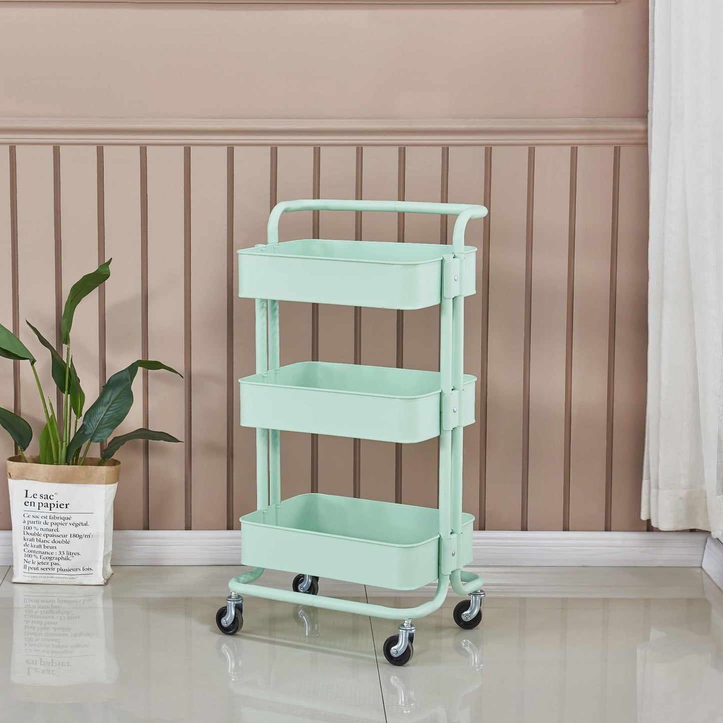 Full-metal movable storage rack