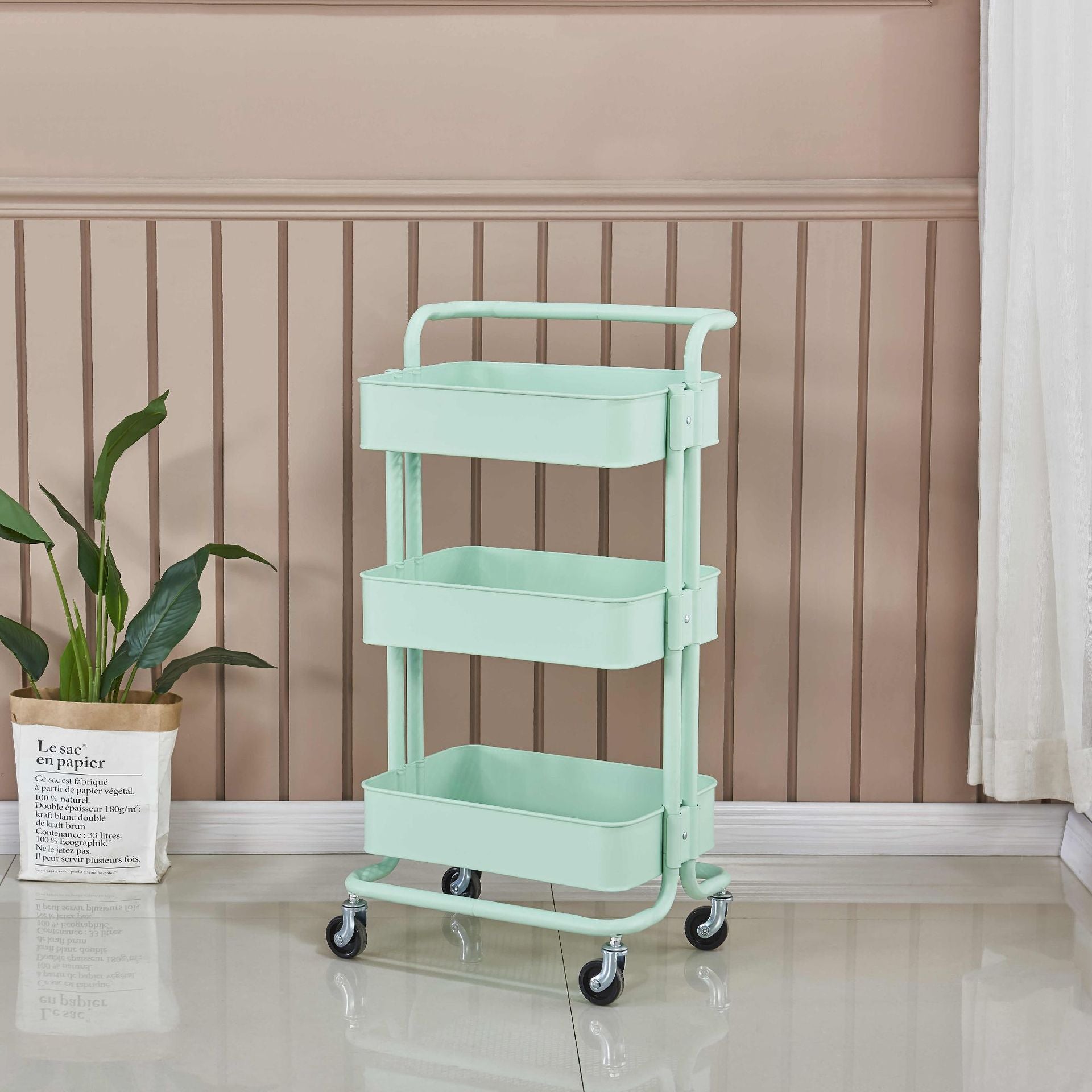 Full-metal movable storage rack