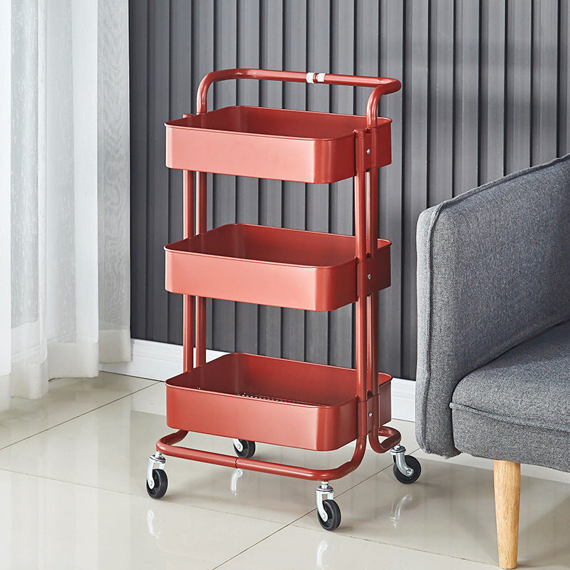 Full-metal movable storage rack