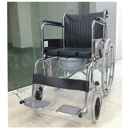 Full Recline Toilet Wheelchair