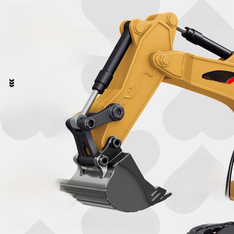 Full-scale mini excavator dump truck