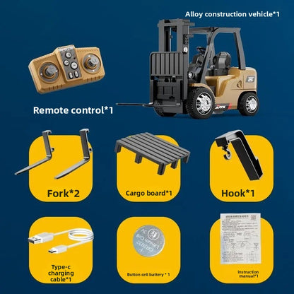 Full-scale mini excavator dump truck