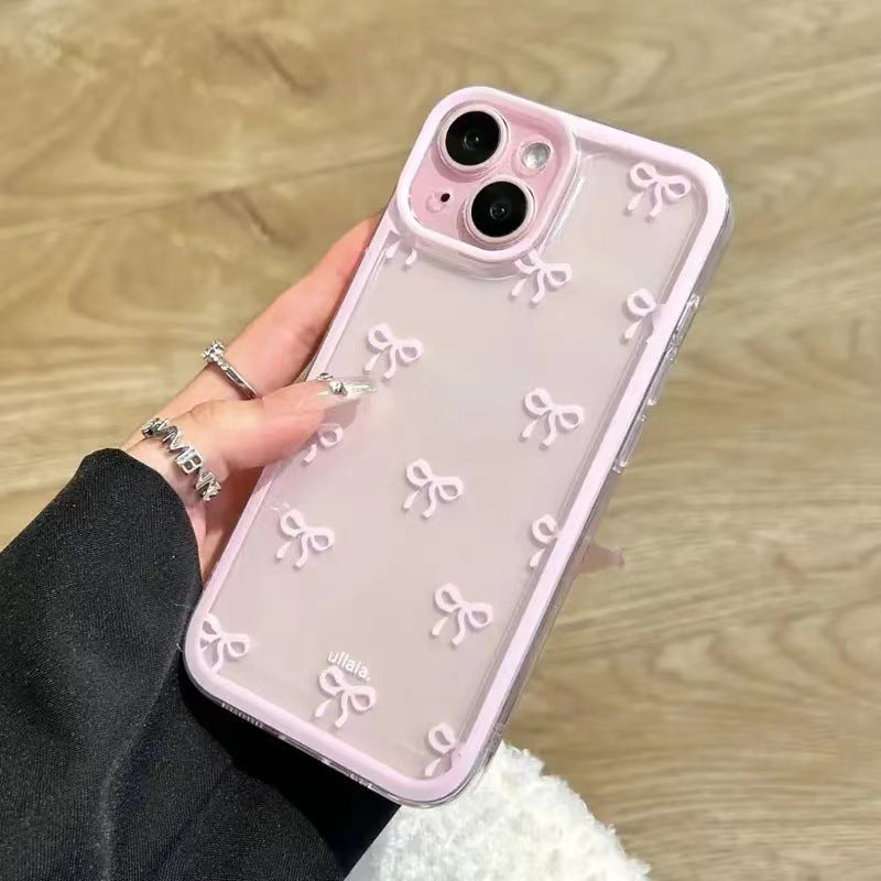 Full-screen bow-shaped phone case