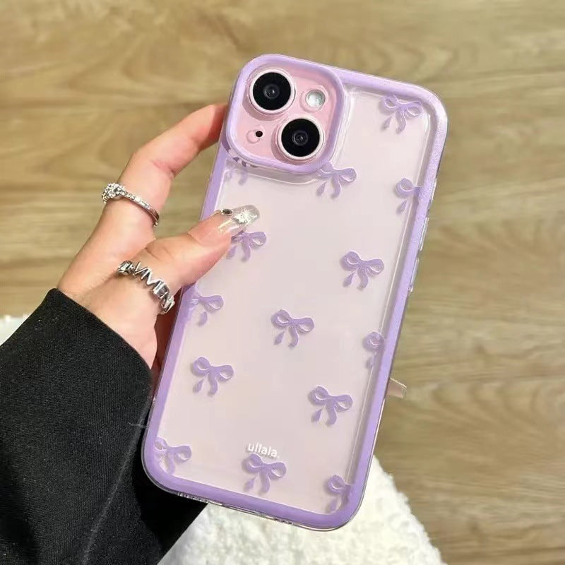 Full-screen bow-shaped phone case