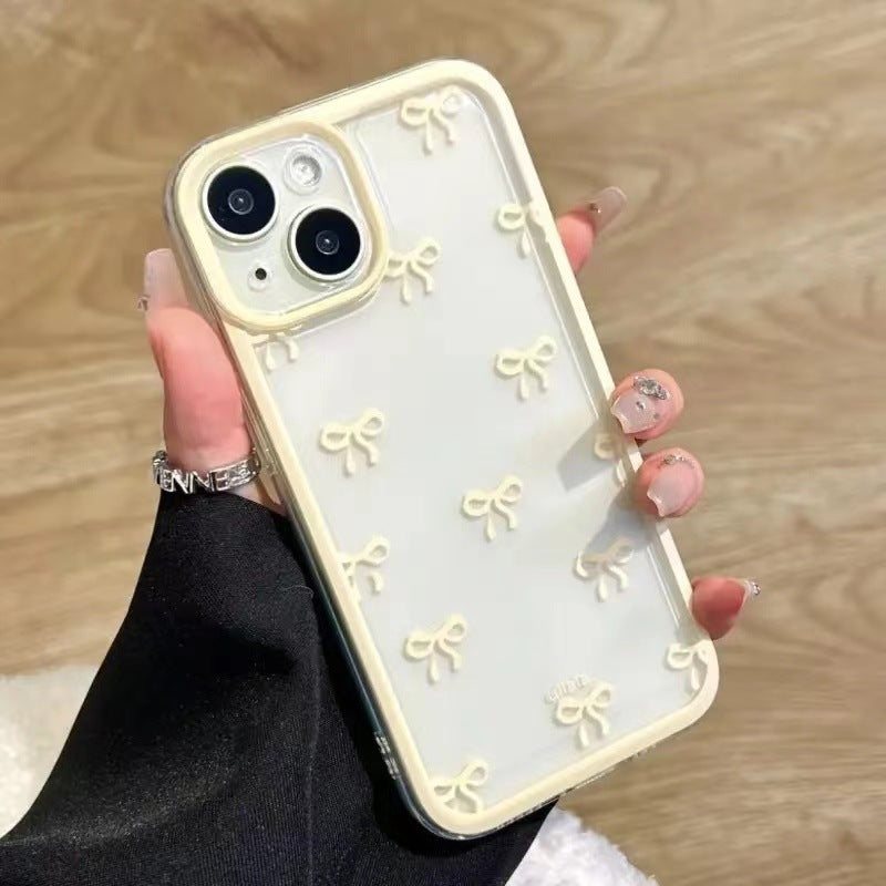 Full-screen bow-shaped phone case
