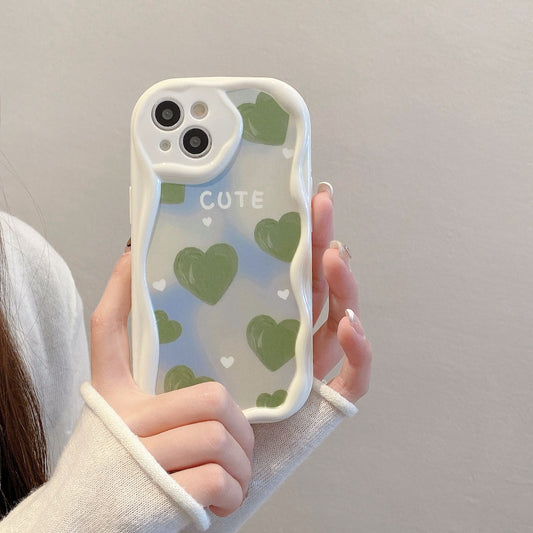 Full Screen Hearts TPU Phone Case for iPhone