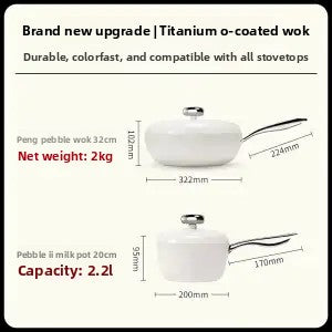 Full Set of Non-Stick Home Kitchen Woks