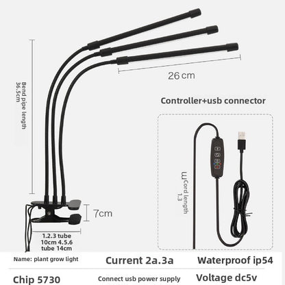 Full-spectrum growth lamp