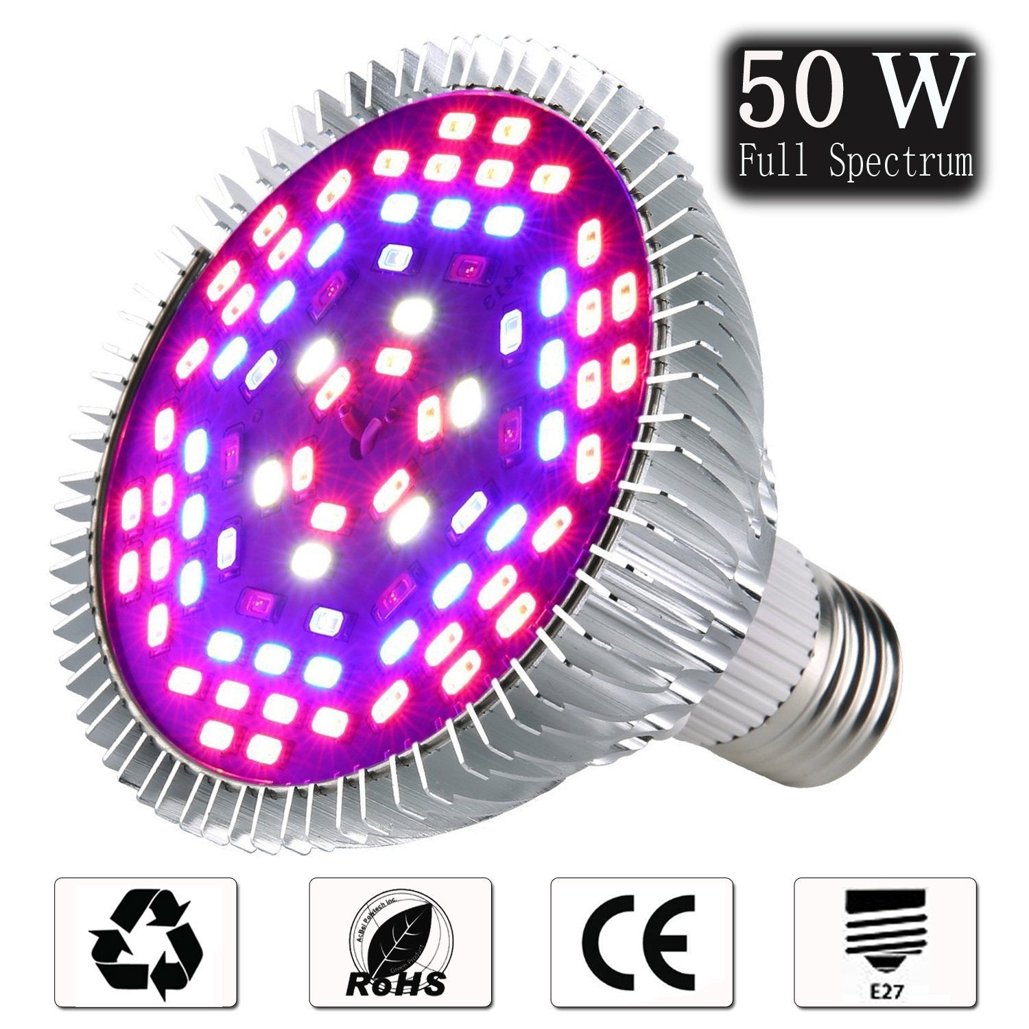 Full-spectrum LED plant growth lamp