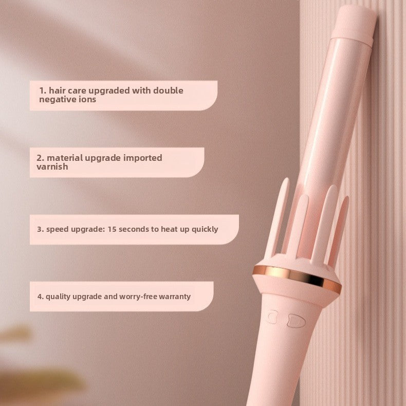 Fully automatic curling iron with large waves and negative ions