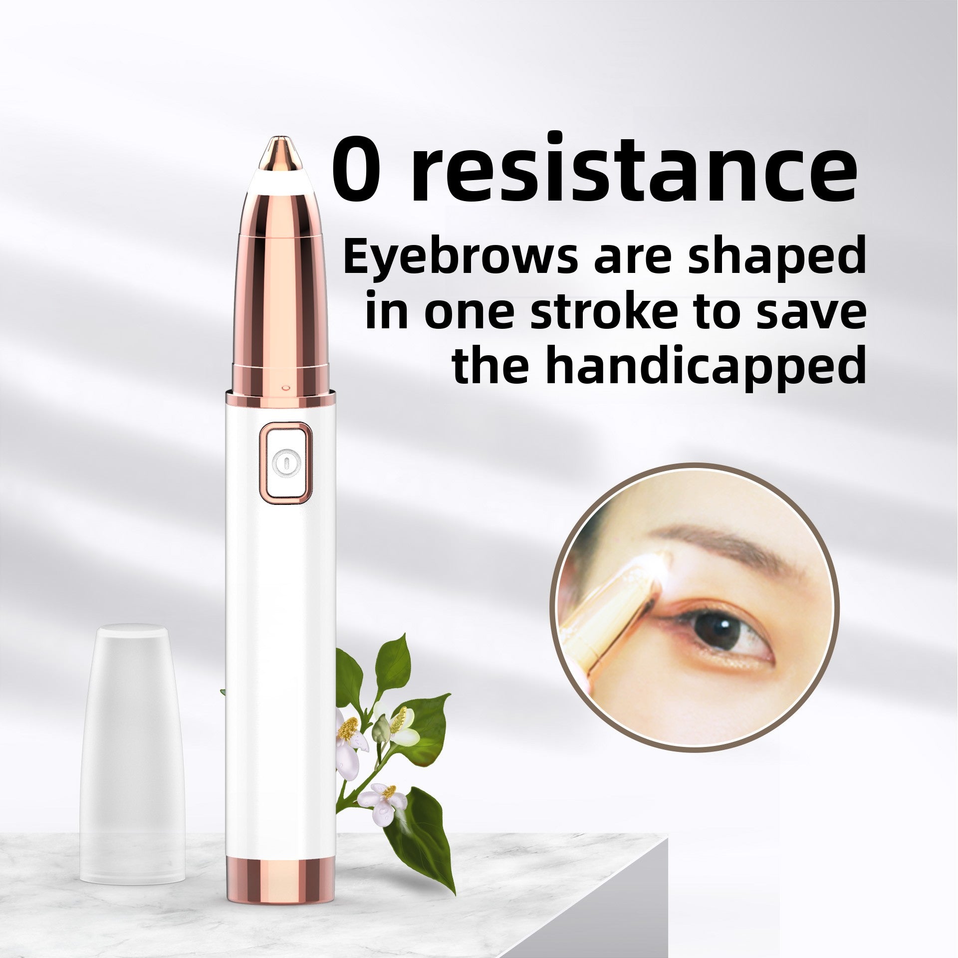 Fully automatic eyebrow trimmer