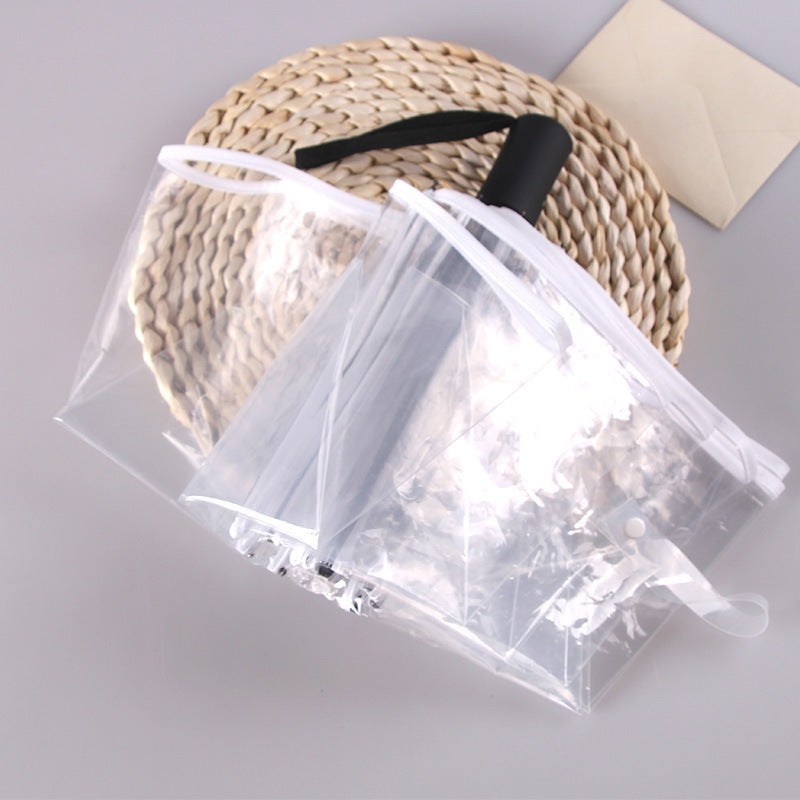 Fully automatic fresh and elegant three-fold umbrella