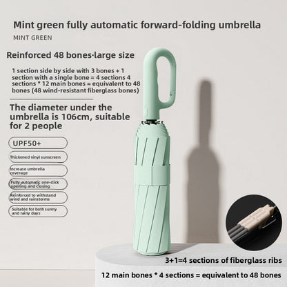 Fully automatic large-sized folding umbrella