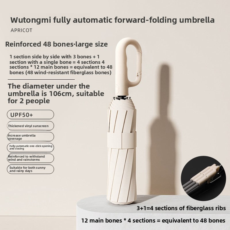 Fully automatic large-sized folding umbrella