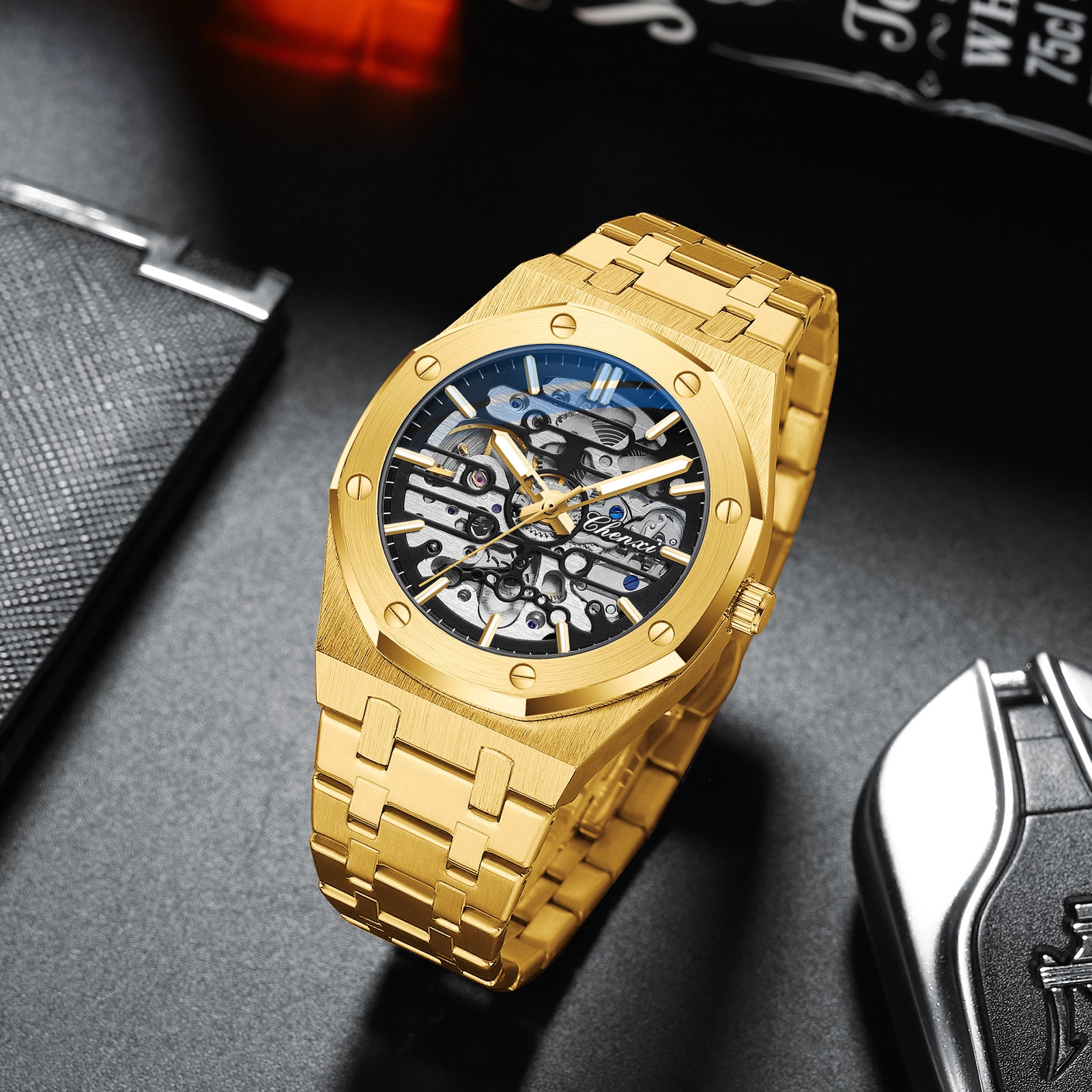 Fully automatic mechanical watch