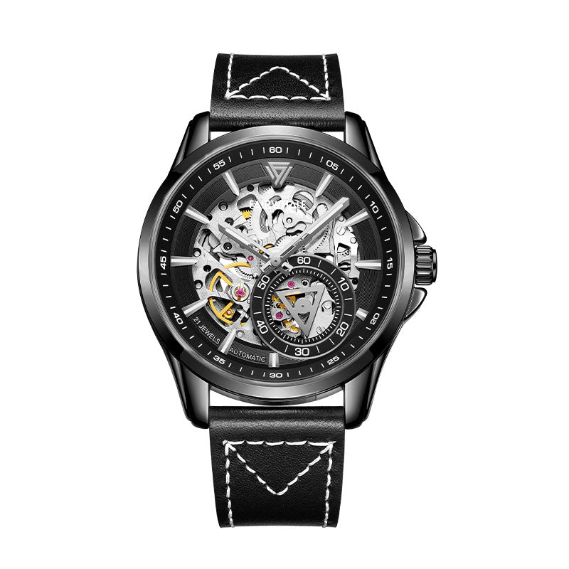 Fully automatic mechanical wristwatch
