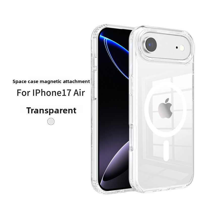 Fully transparent magnetic phone case