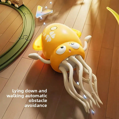 Fun audio-visual electric dancing octopus