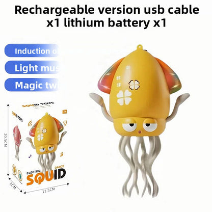 Fun audio-visual electric dancing octopus