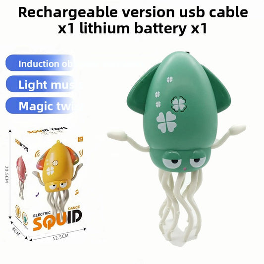 Fun audio-visual electric dancing octopus