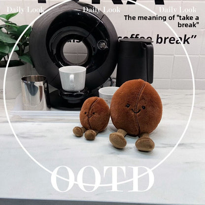 Fun Coffee Bean Doll Cute Plush Toy