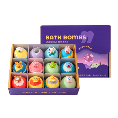 Fun Shaped Bath Balls with Bubble Effect