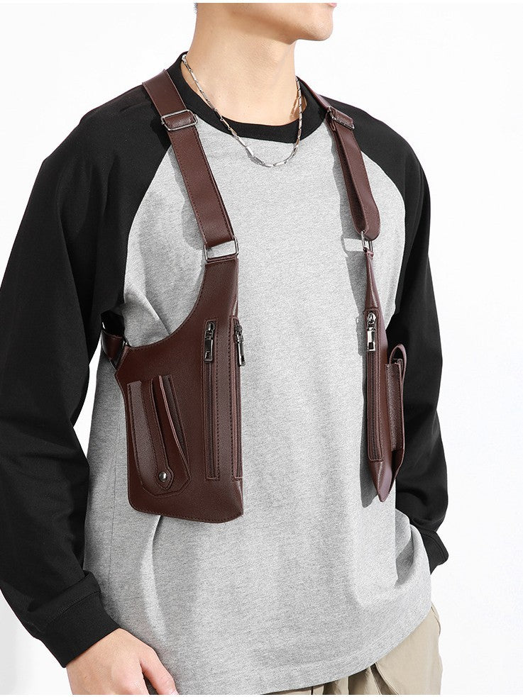 Functional Shoulder Bag for Men, Outdoor Vest Bag for Women