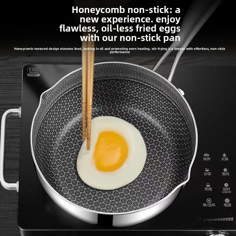 Functional stir-fry pan