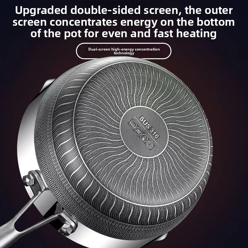 Functional stir-fry pan