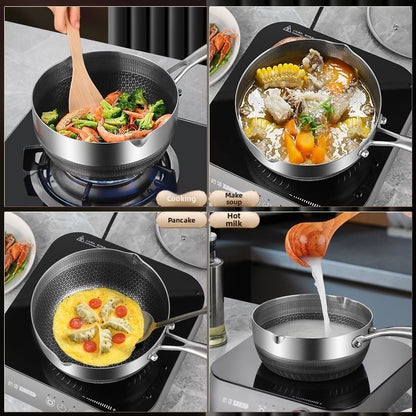 Functional stir-fry pan