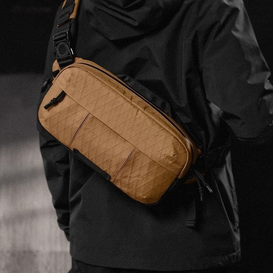 Functional Waterproof Rhombus Chest Bag