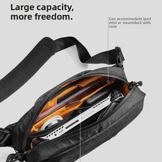 Functional Waterproof Rhombus Chest Bag