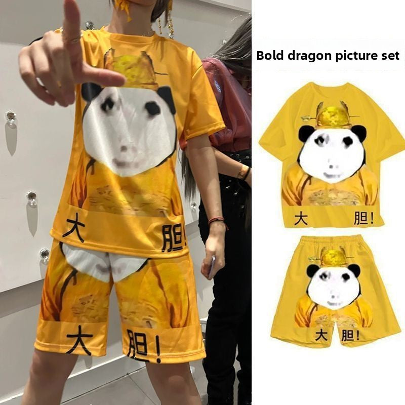 Funny and bold casual Internet celebrity quirky set