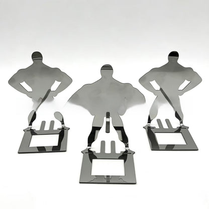 Funny Muscle Man Hot Dog Grill Rack