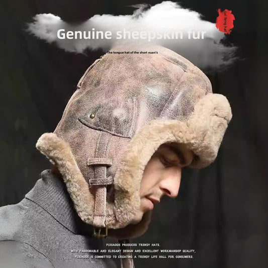 Fur Leather Hat