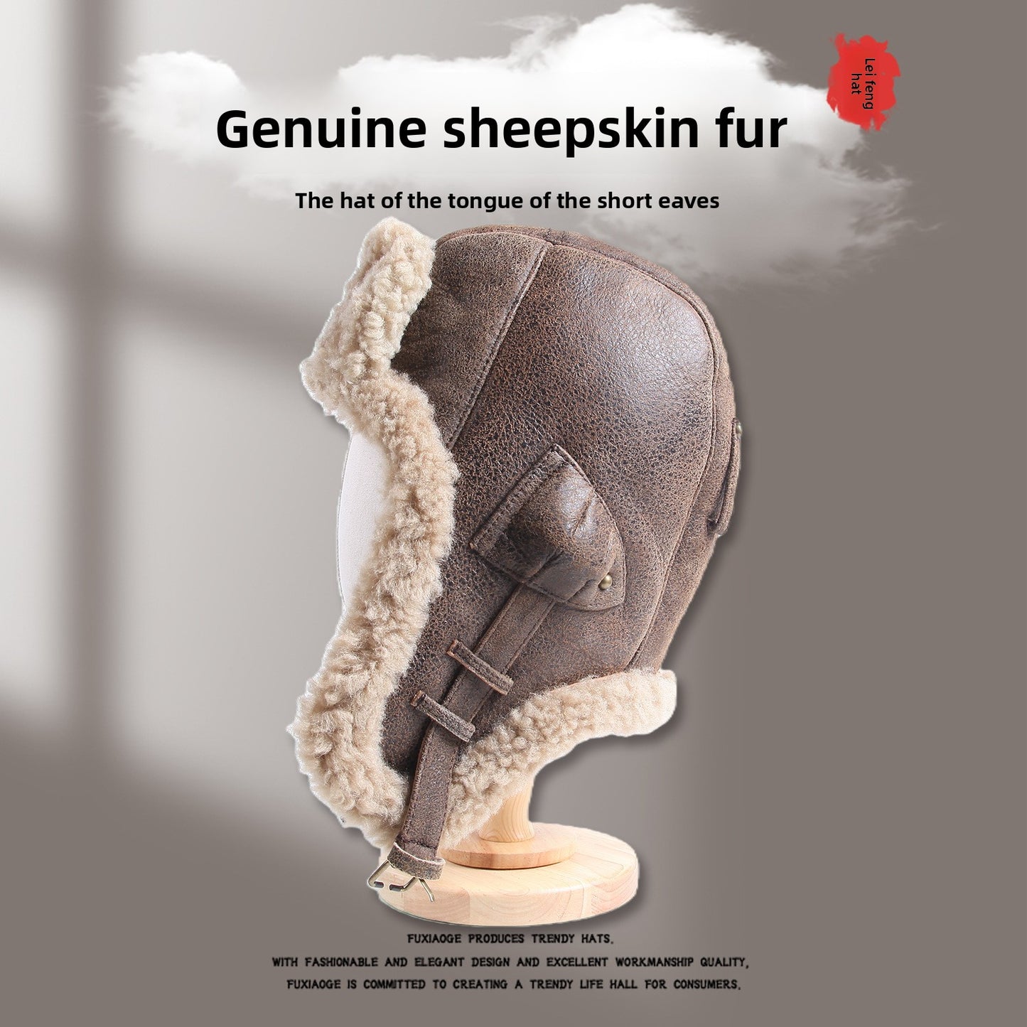 Fur Leather Hat
