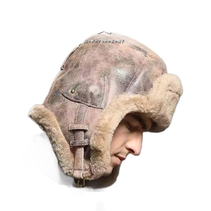 Fur Leather Hat